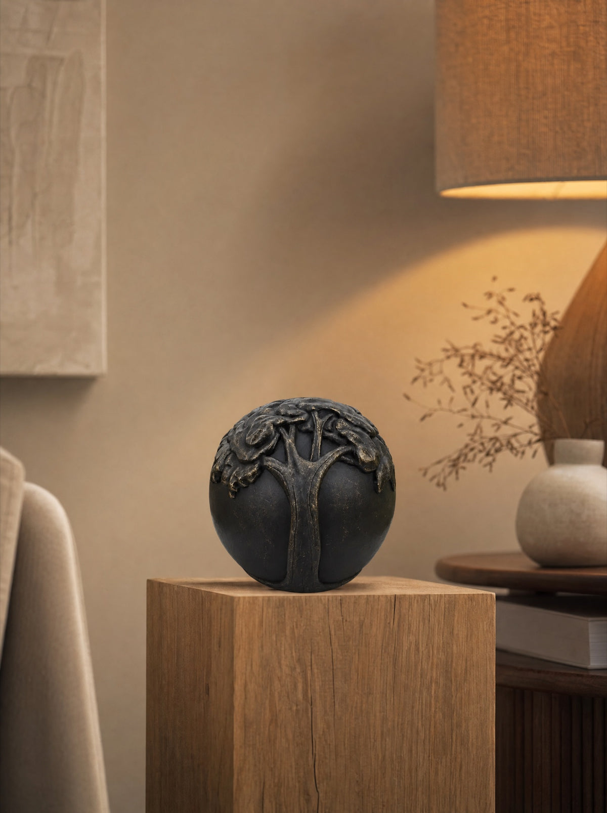 Bronzen urn 20 cm voor volwassenen, levensboom