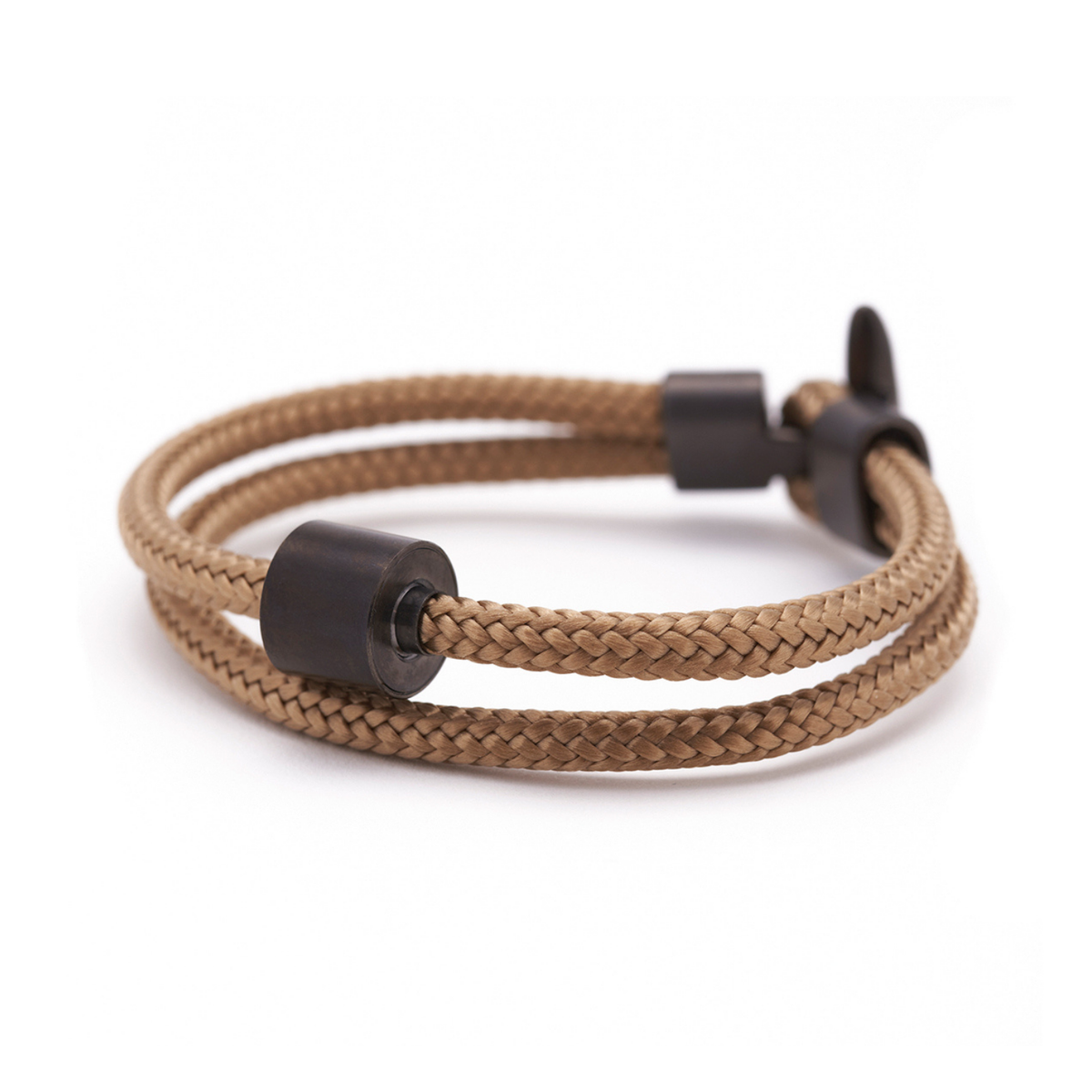 Goudzand Koord Armband in black edition