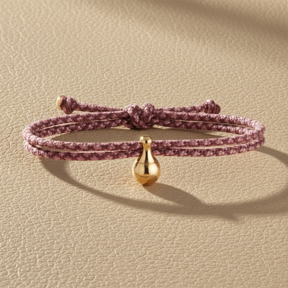 As armband dames Jubilee Charm, goud verguld – assieraad gedenkarmband | Stilte & Vorm