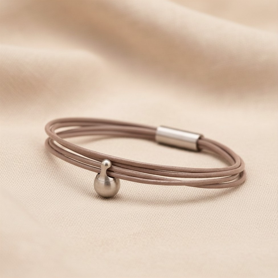 Oester Charm Armband in edelstaal