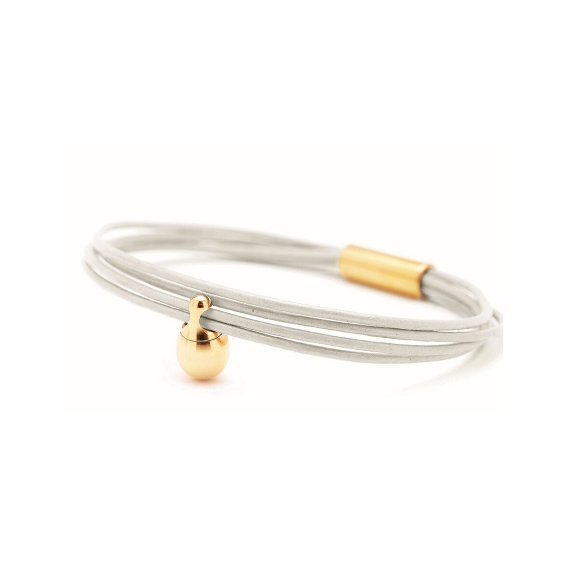 Pearl Charm Armband verguld