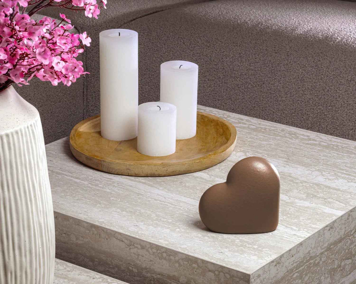 Mini urn hart 70–430 ml, cedar, Heart | Stilte & Vorm