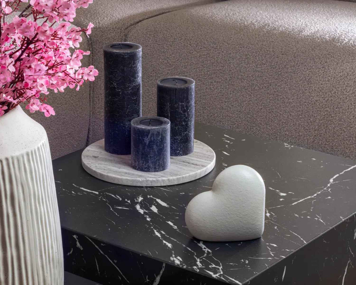 Mini urn hart 70–430 ml, mist, Heart | Stilte & Vorm
