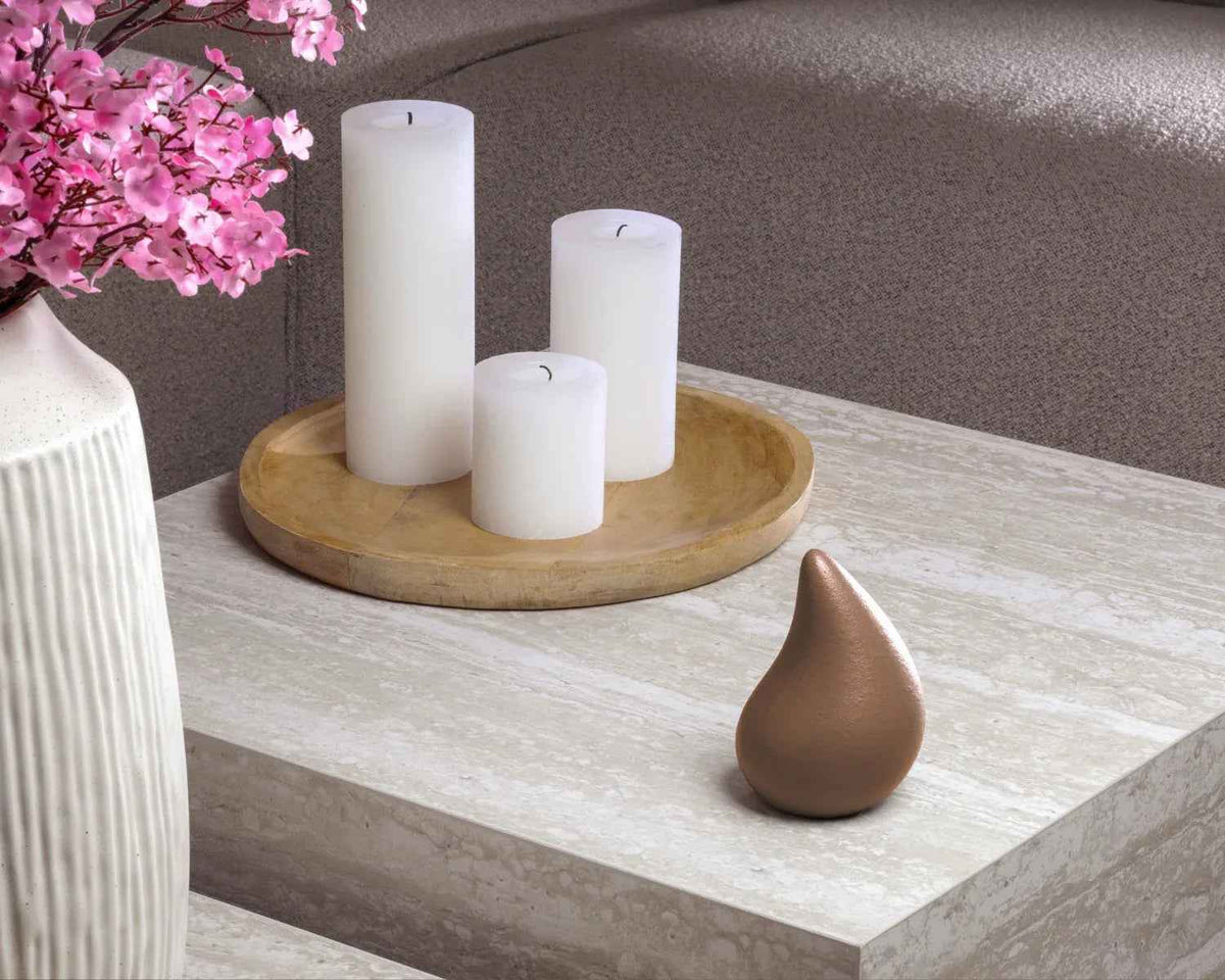 Mini urn traan 55–230 ml, cedar, Teardrop | Stilte & Vorm