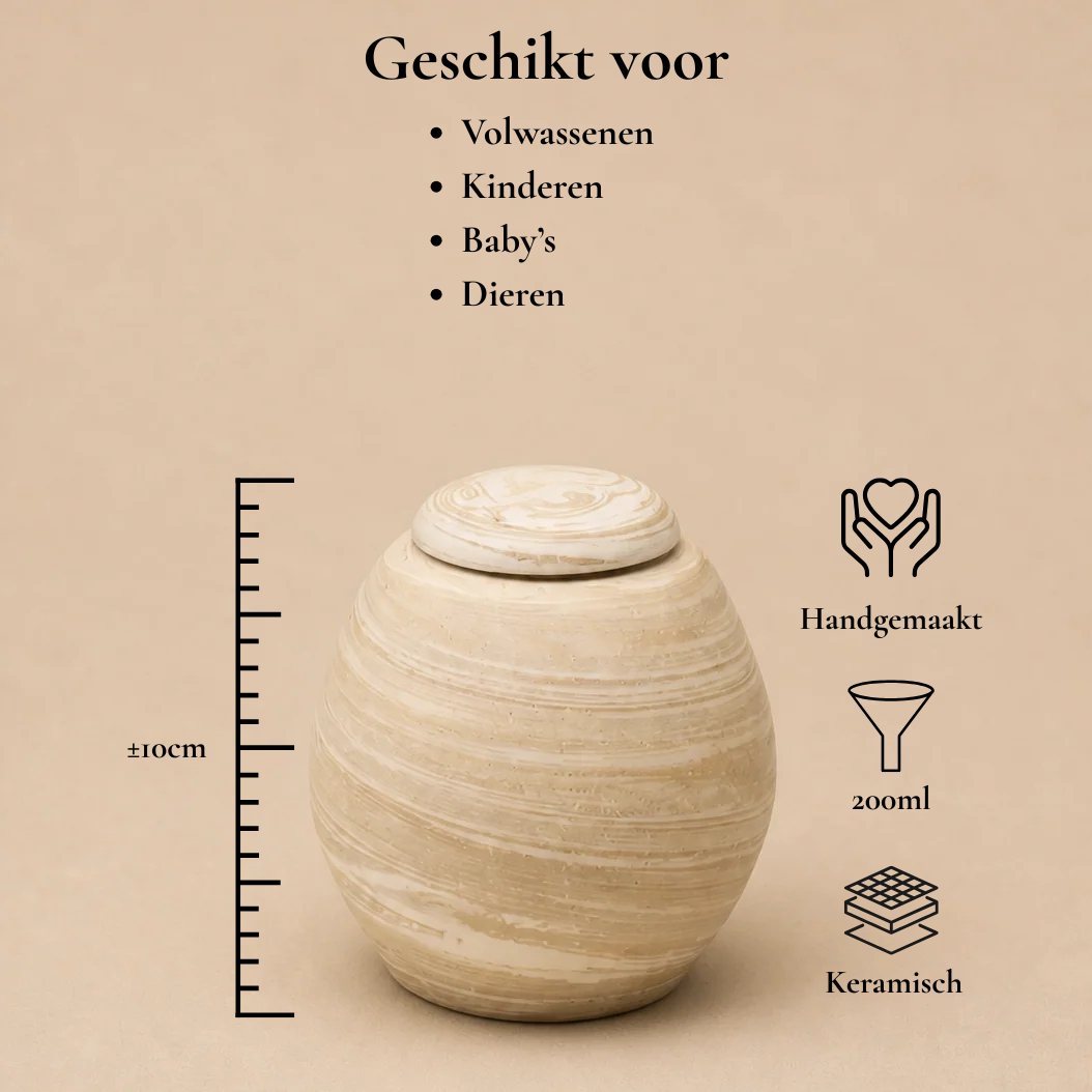 Mini urn 200 ml keramiek, Montreux – Genève