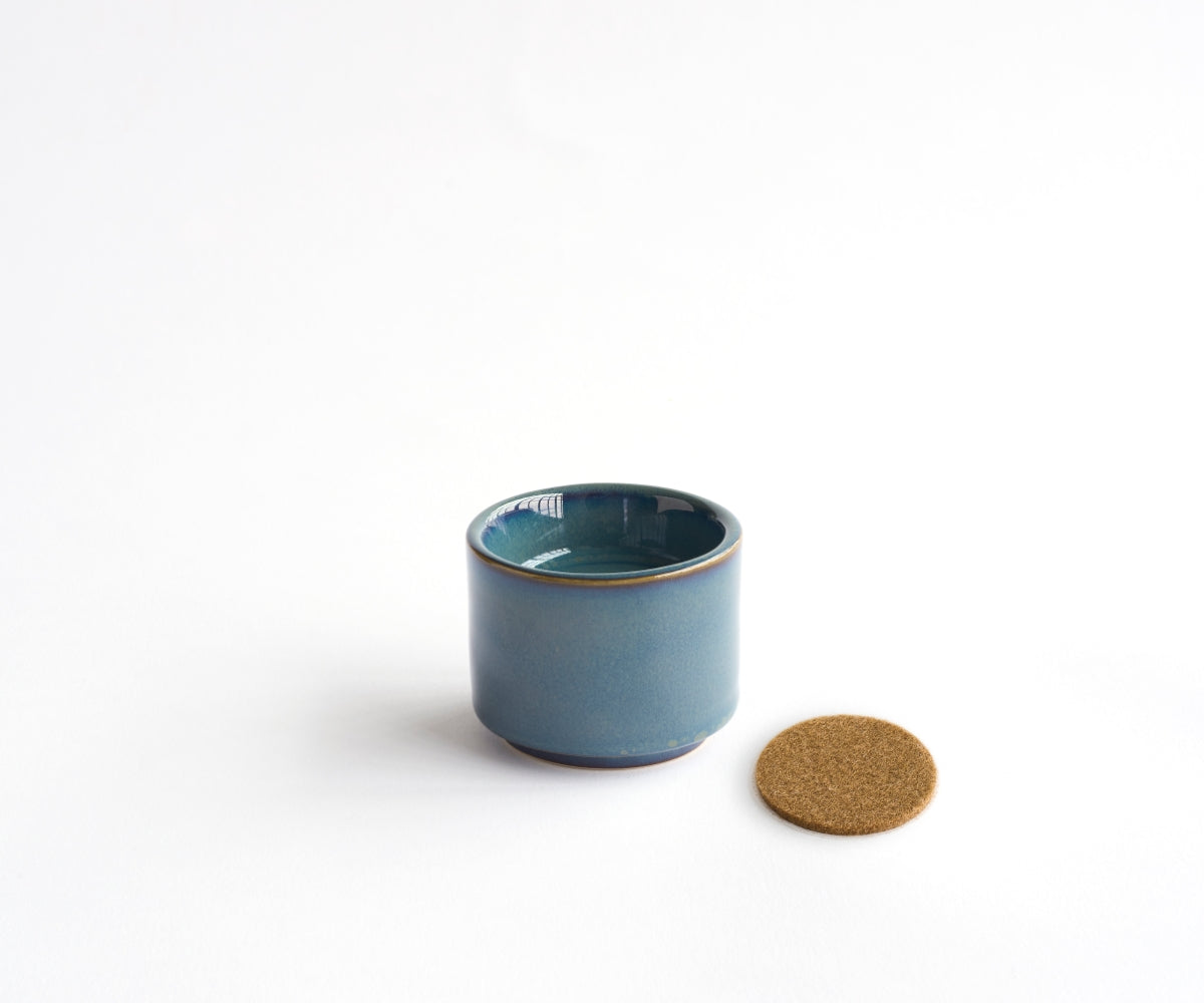 Mini urn met theelichthouder 'HELIOS' – groen & blauw, 50 ml (foto 4)