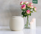 Eco keramieken urn SERES – beige engobe, 3,9L - detailweergave