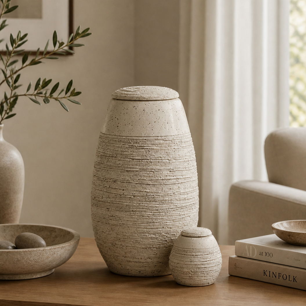 Mini keramieken urn Triana – Sevilla, 200ml - detailweergave