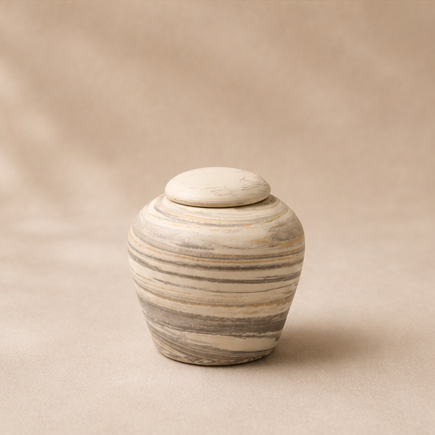 Mini keramieken urn Terra – Wenen, 200ml - aanvullende foto 7