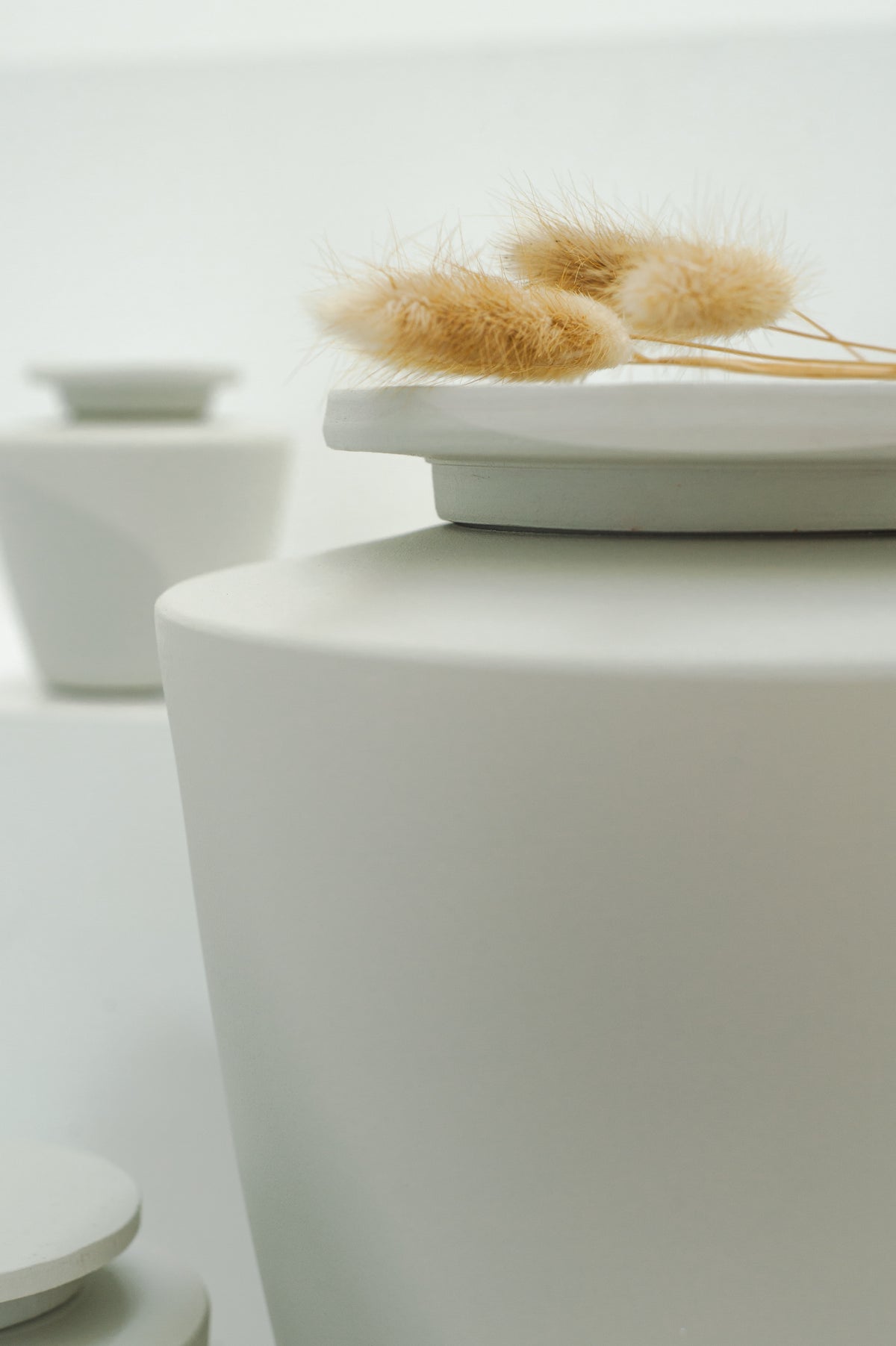 Keramische urn 3 L voor volwassenen, muntgrijs mat, NOVA BREEZE