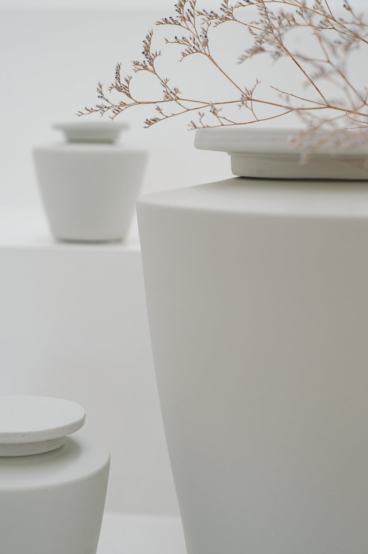 Mini urn 250 ml keramiek, muntgrijs mat, NOVA BREEZE