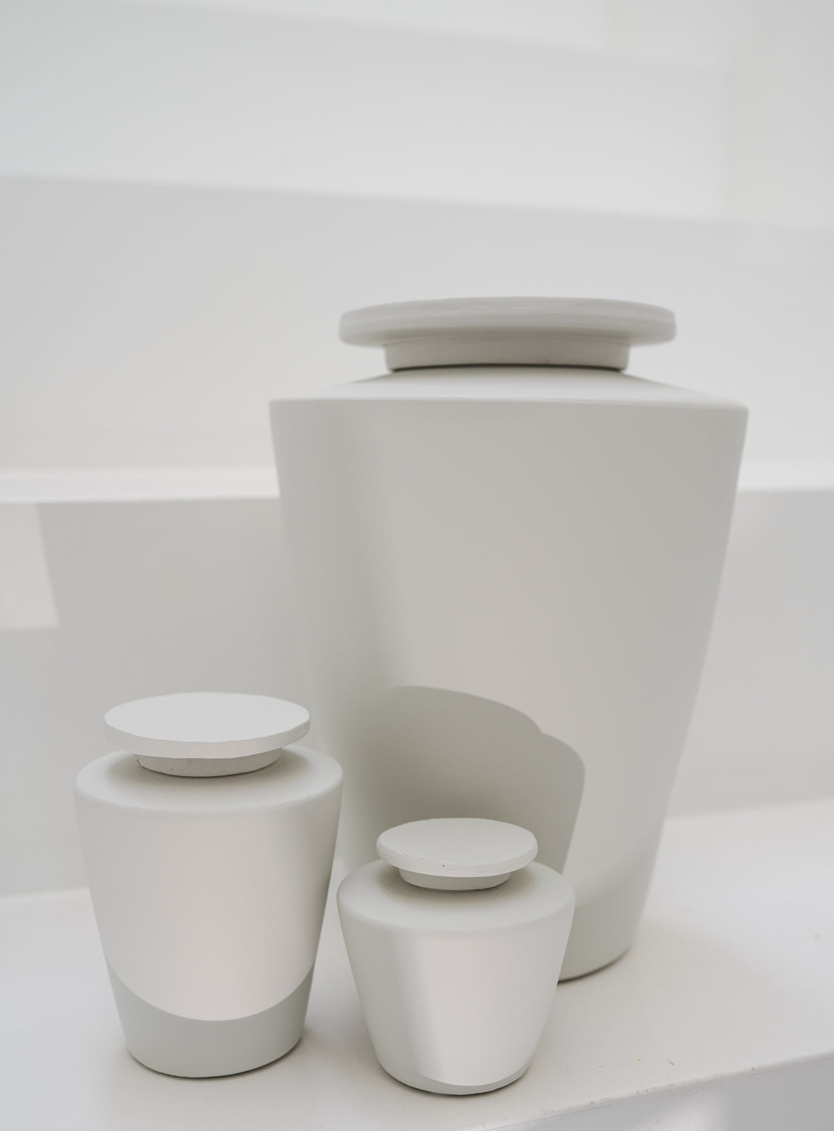 Mini urn 55 ml keramiek, muntgrijs mat, NOVA BREEZE