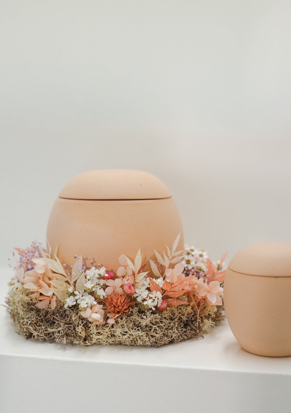Mini urn 450 ml keramiek, naturel, NUDE