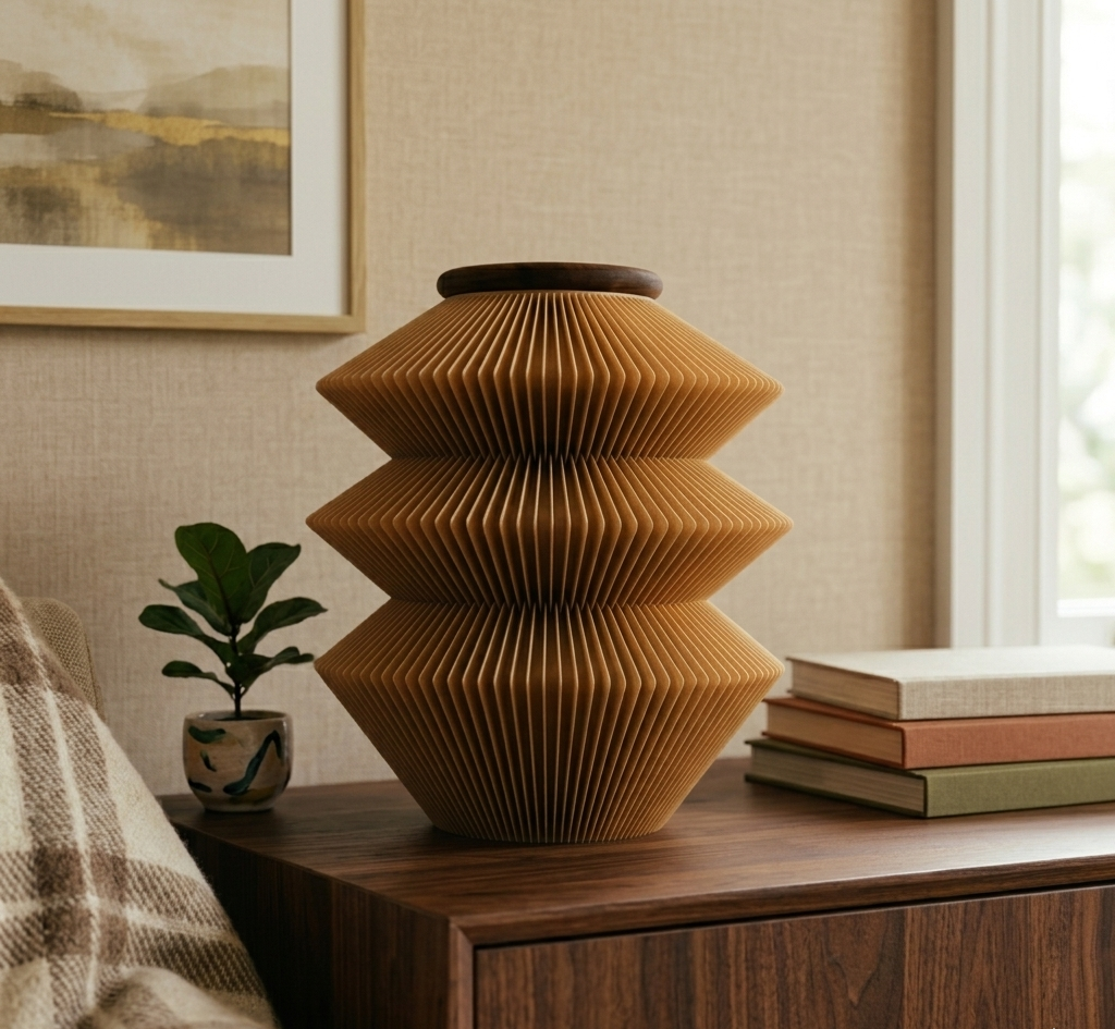 Biologisch afbreekbare urn 'MINKA' – houtvezel, 5L
