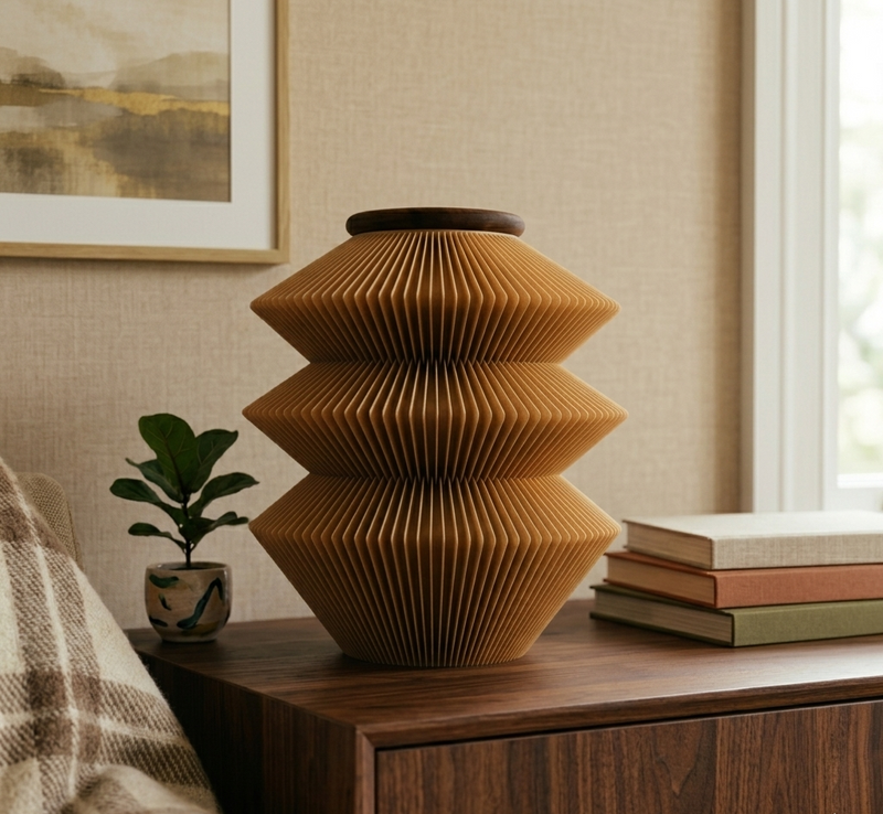 Biologisch afbreekbare urn 'MINKA' – houtvezel, 5L