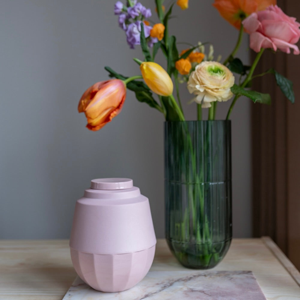 Kleine urn Ayla – roze – 1500 ml