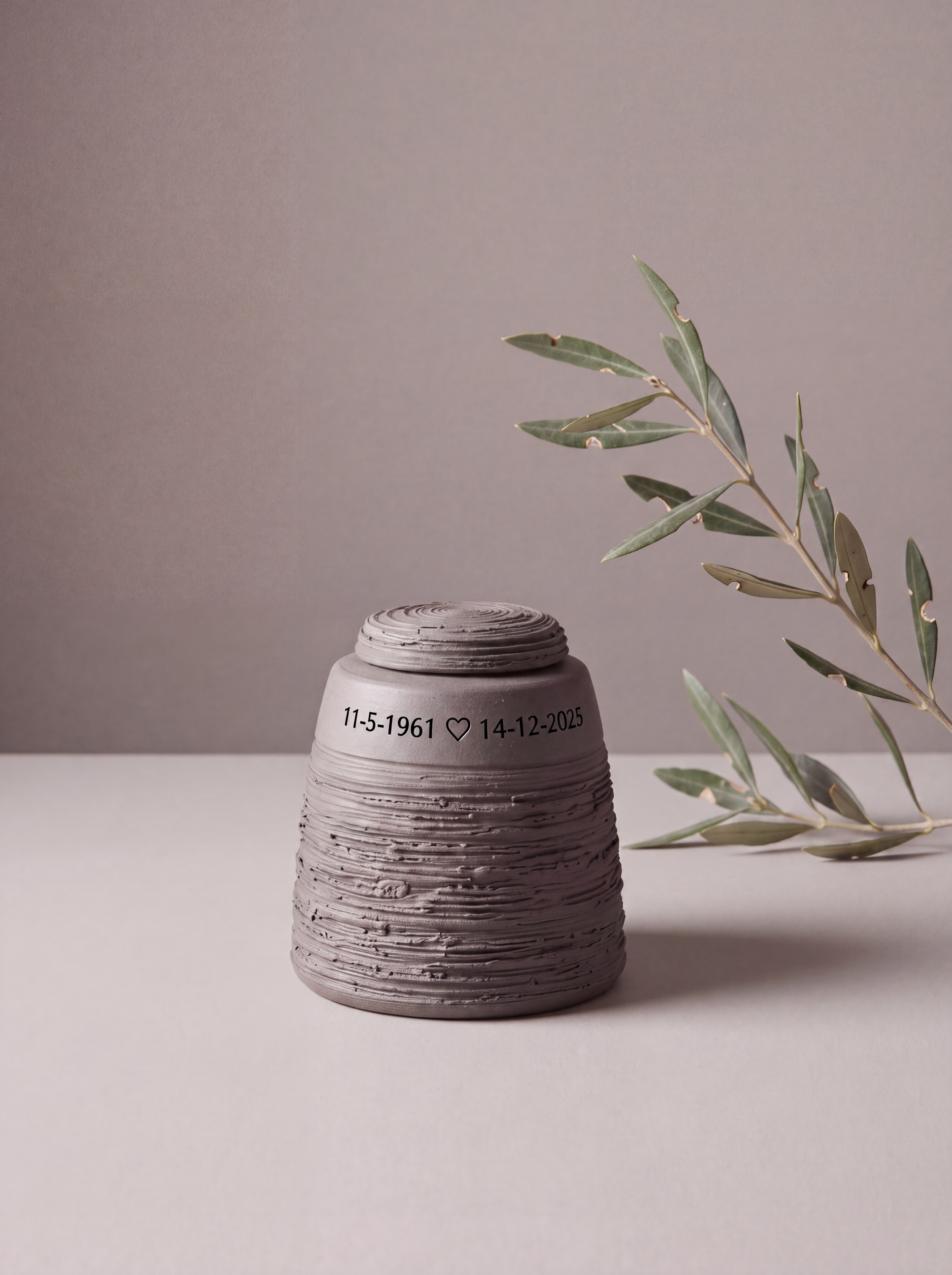 Mini urn 200 ml keramiek, Thames – Londen | Stilte & Vorm