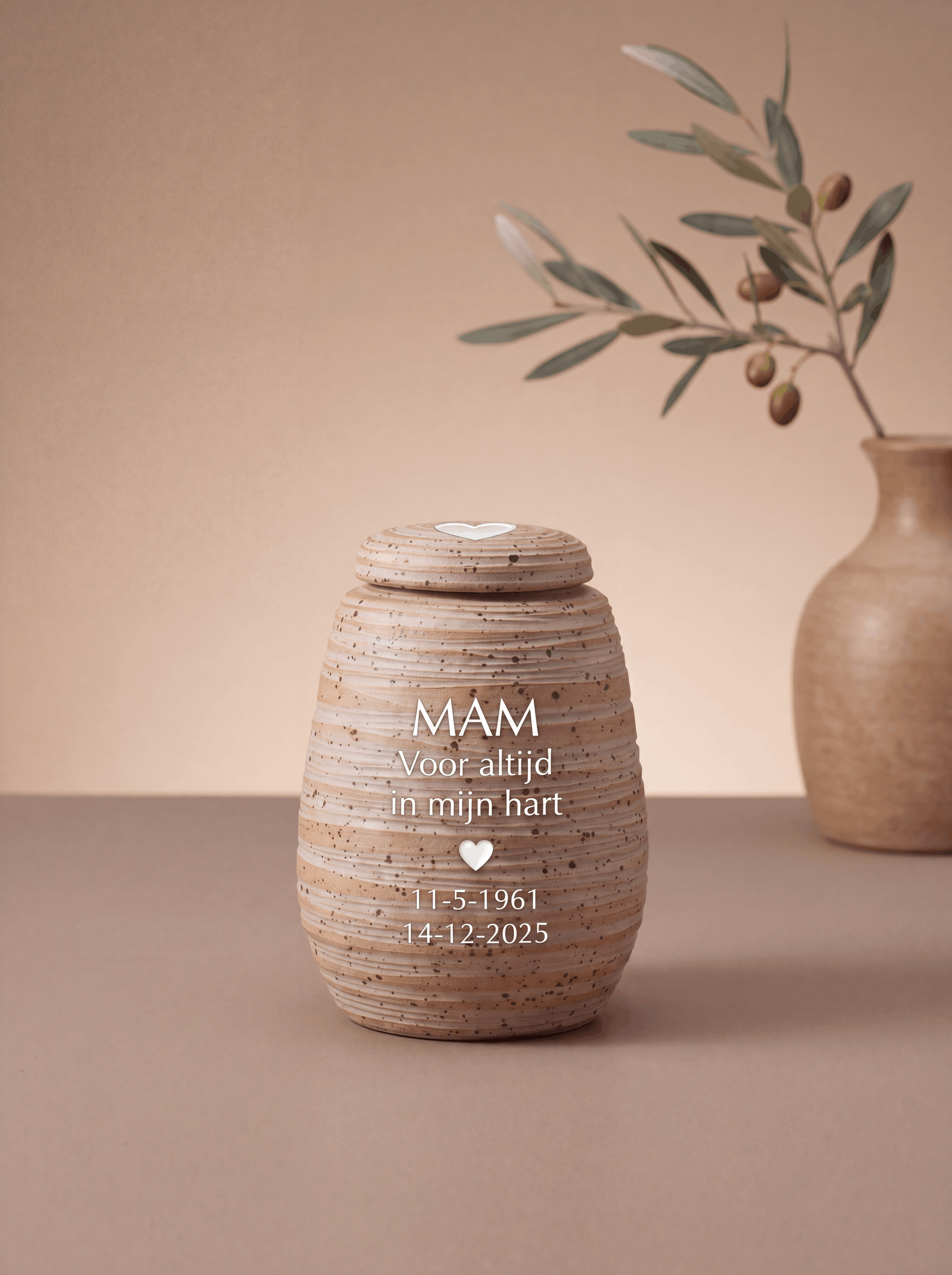 Mini urn 200 ml keramiek, Alfama – Lissabon | Stilte & Vorm