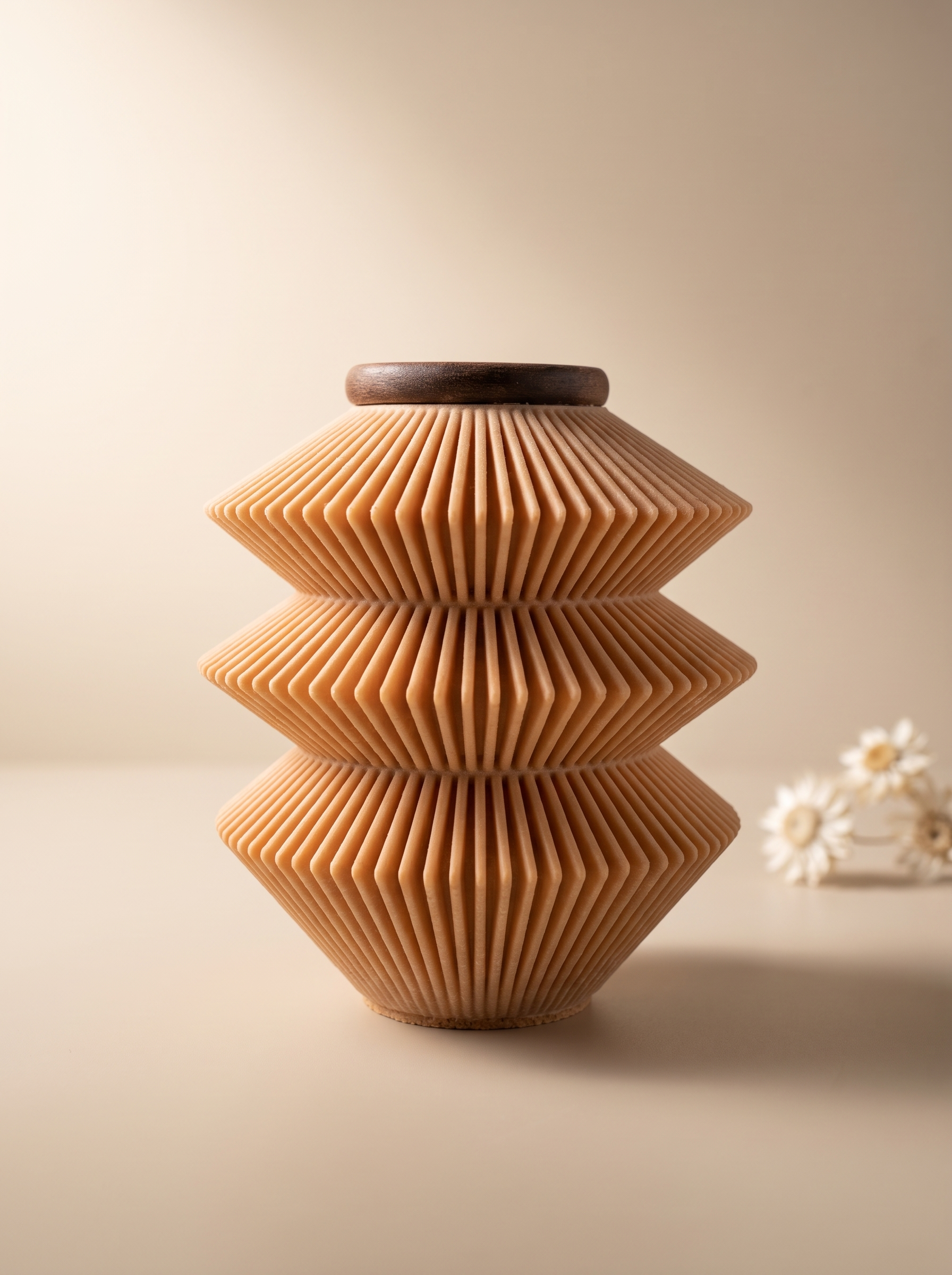 Mini urn 32 ml houtvezel voor asverdeling, biologisch afbreekbaar, MINKA | Stilte & Vorm