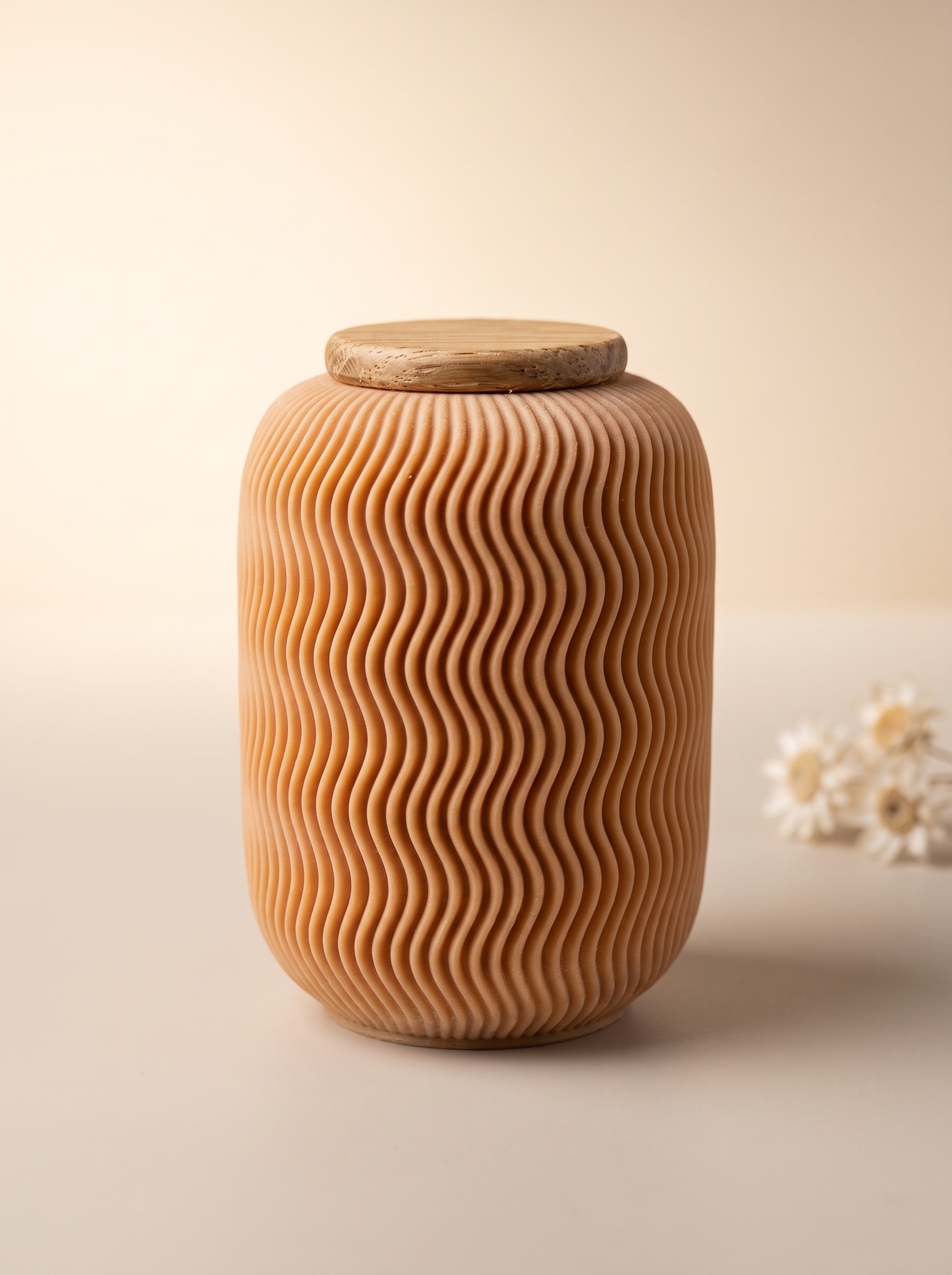 Mini urn 25 ml houtvezel voor asverdeling, biologisch afbreekbaar, NAMI | Stilte & Vorm