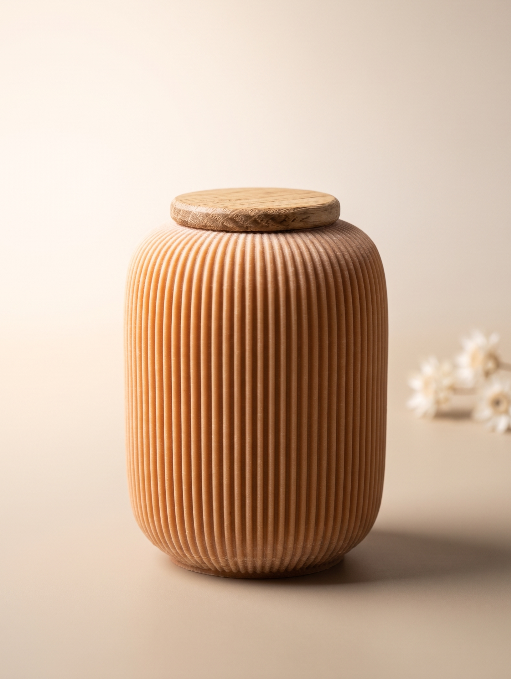 Mini urn 25 ml houtvezel voor asverdeling, biologisch afbreekbaar, NESUTO | Stilte & Vorm