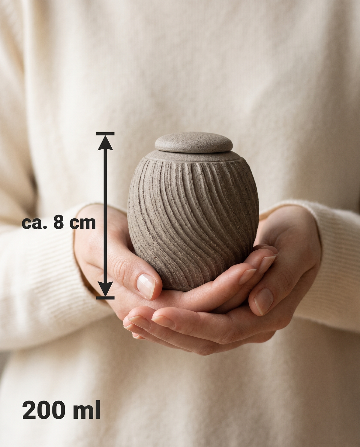 Mini urn 200 ml keramiek, Vltava – Praag