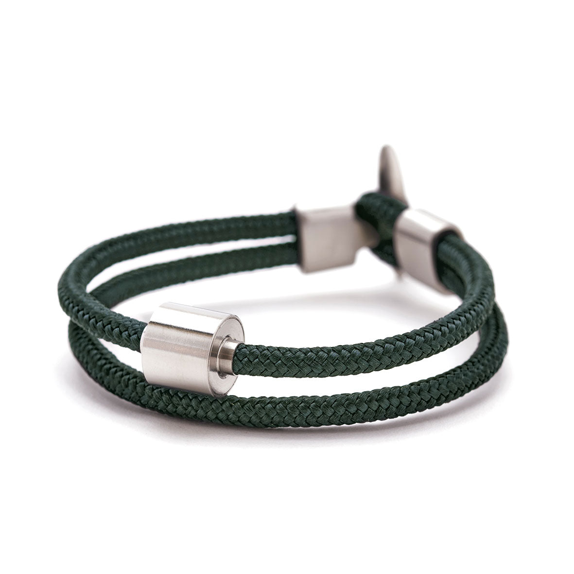 NATO Groen Koord Armband in edelstaal
