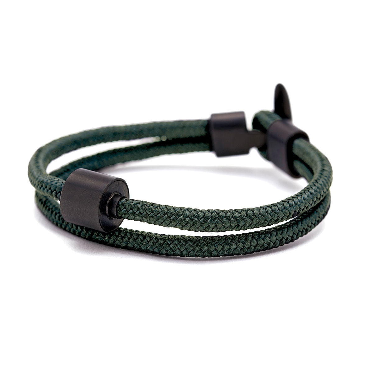 NATO Green Koord Armband in black edition