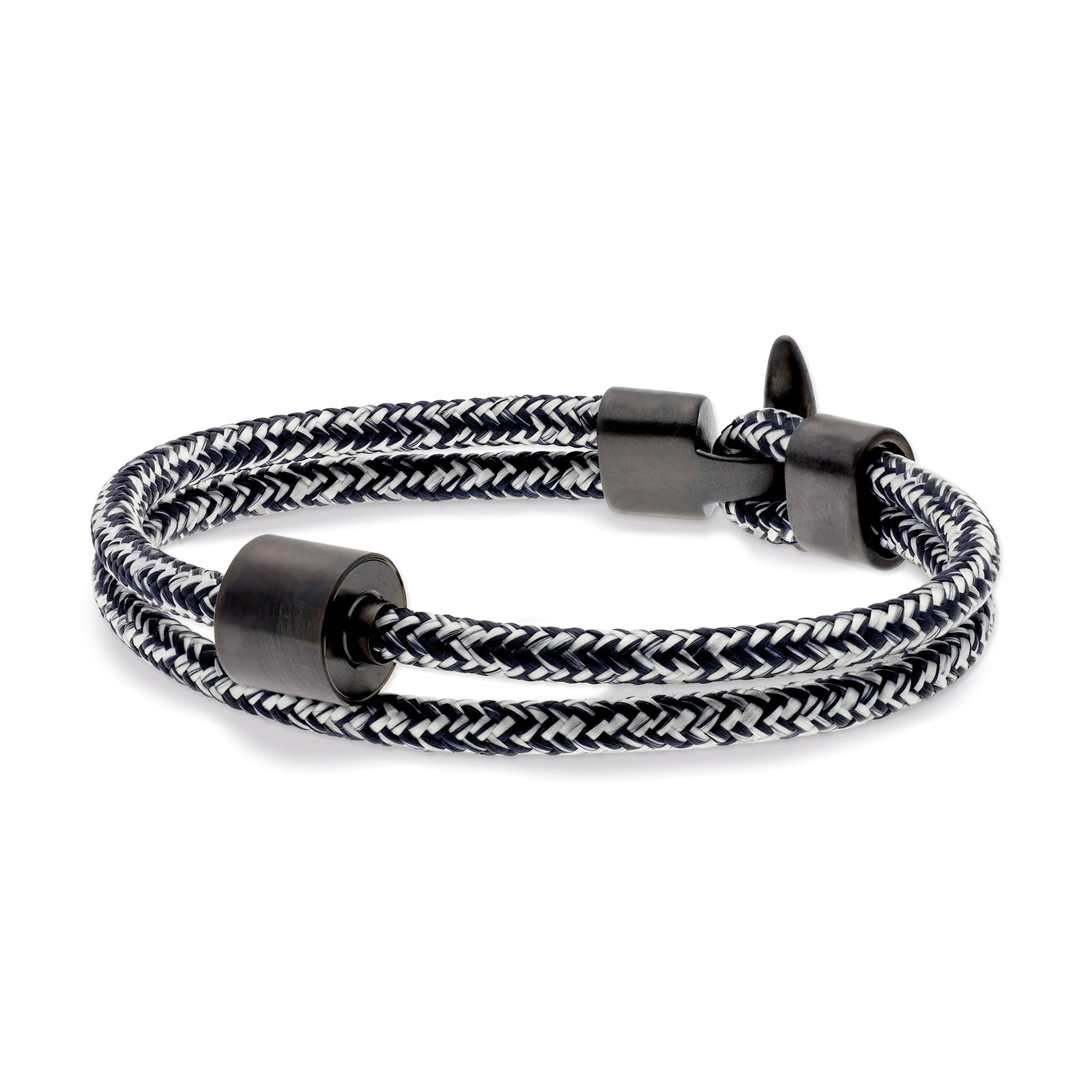 Jeans Koord Armband in black edition
