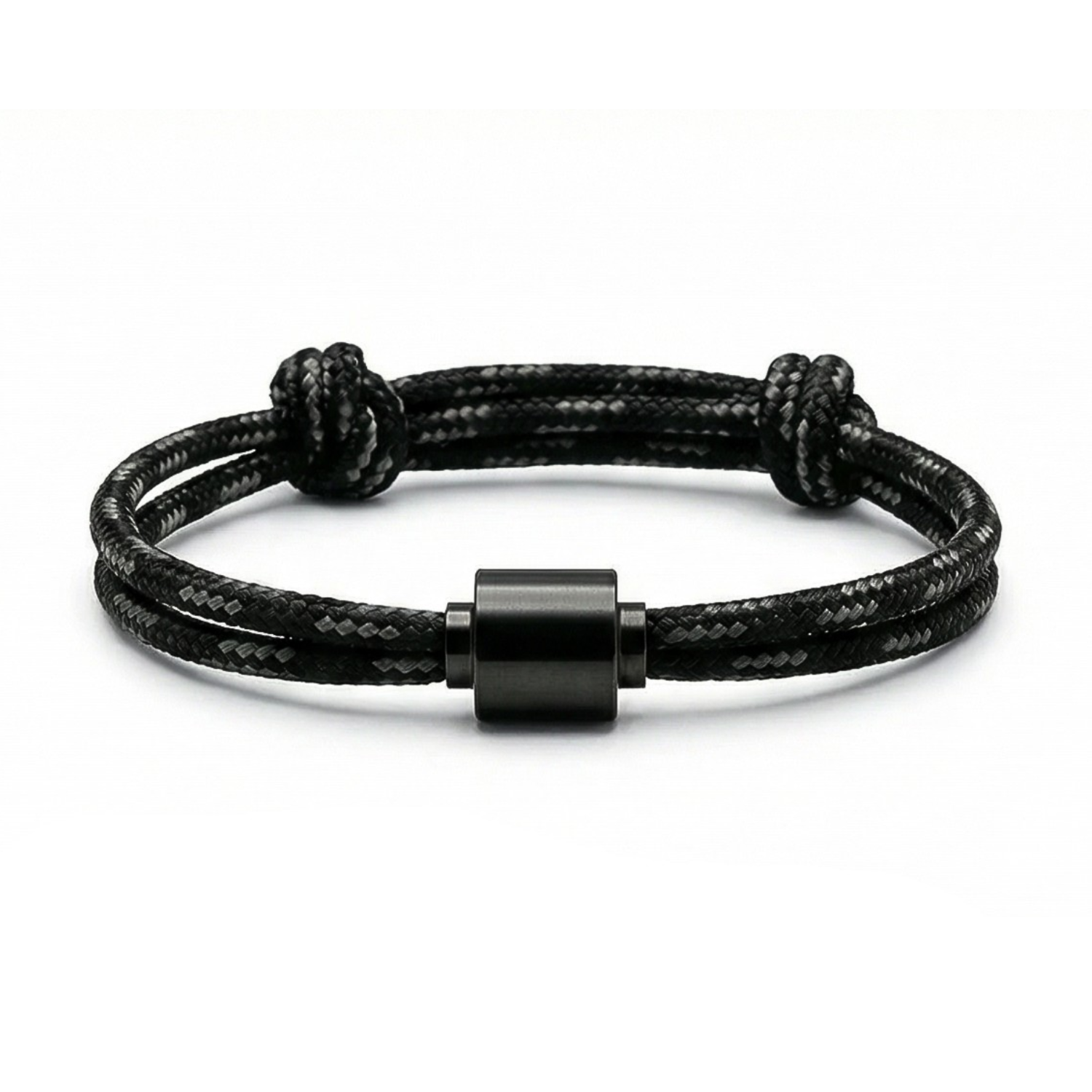 As armband heren Jubilee Herenarmband, edelstaal zwart – assieraad gedenkarmband | Stilte & Vorm