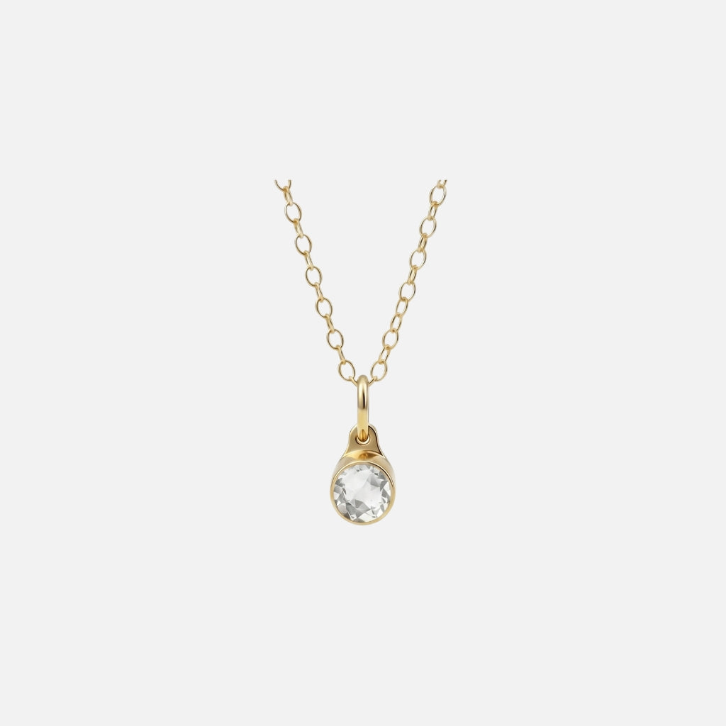 April Diamant Pendant verguld