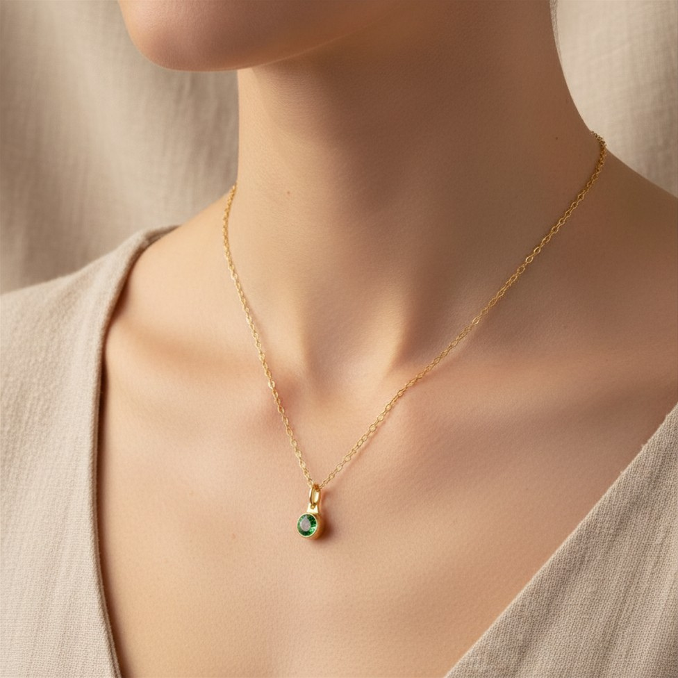 Augustus Peridot Pendant verguld