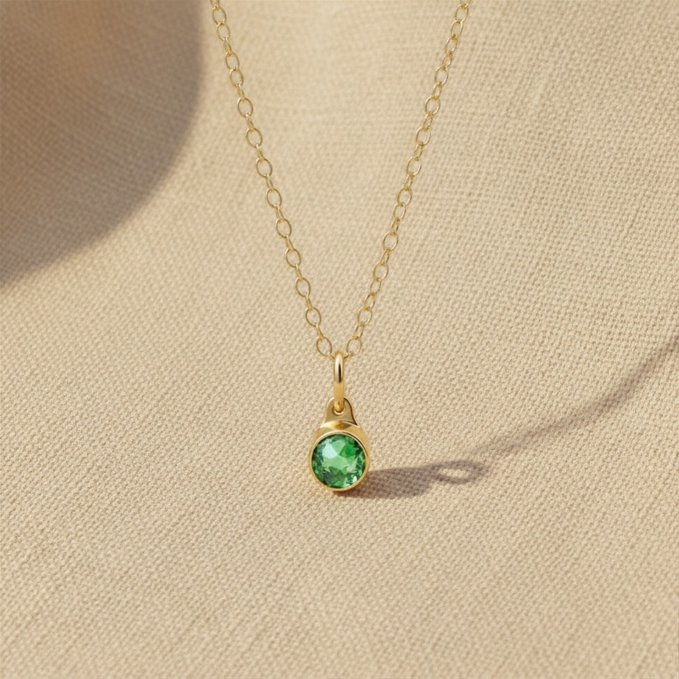 Augustus Peridot Pendant verguld