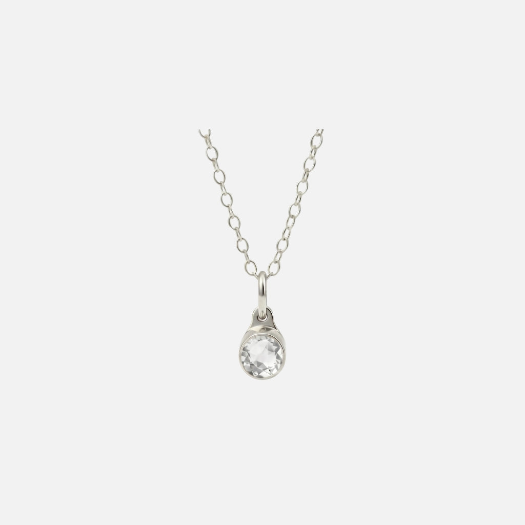 April Diamant Pendant in edelstaal