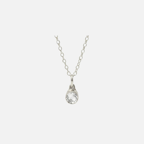 April Diamant Pendant in edelstaal