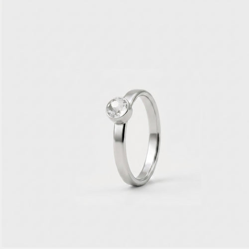 April Diamant Ring in edelstaal