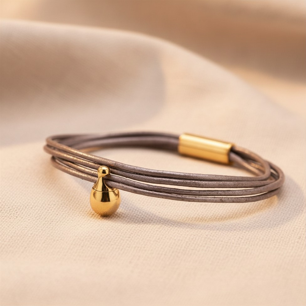 Oester Charm Armband verguld