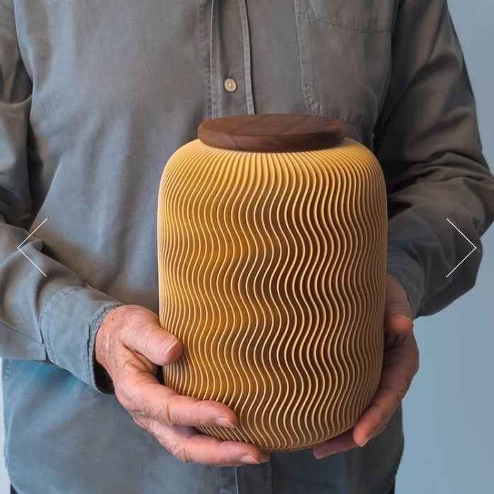Biologisch afbreekbare urn 'NAMI' – houtvezel, 3,5L
