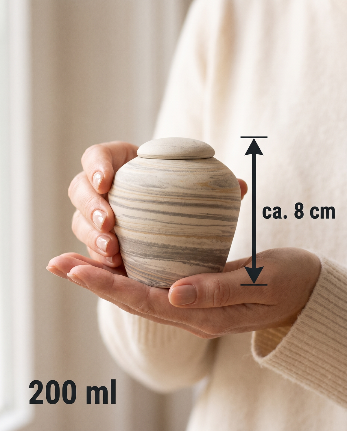 Mini urn 200 ml keramiek, Vienna – Wenen