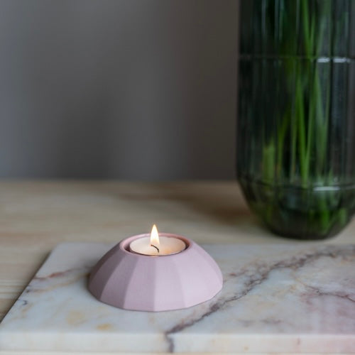 Waxinelichthouder bij urn roze – Meissa