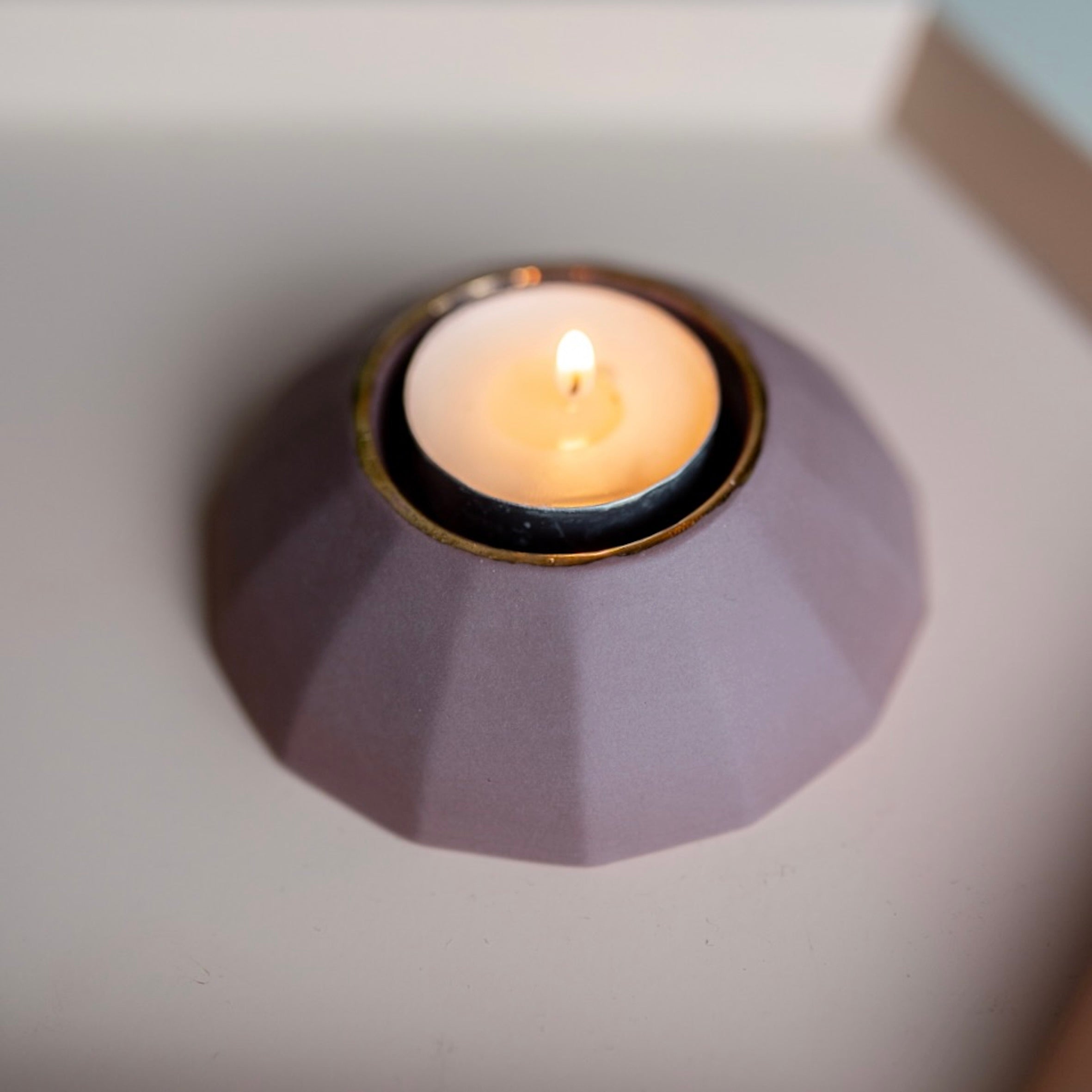 Waxinelichthouder bij urn bruin Goud – Meissa