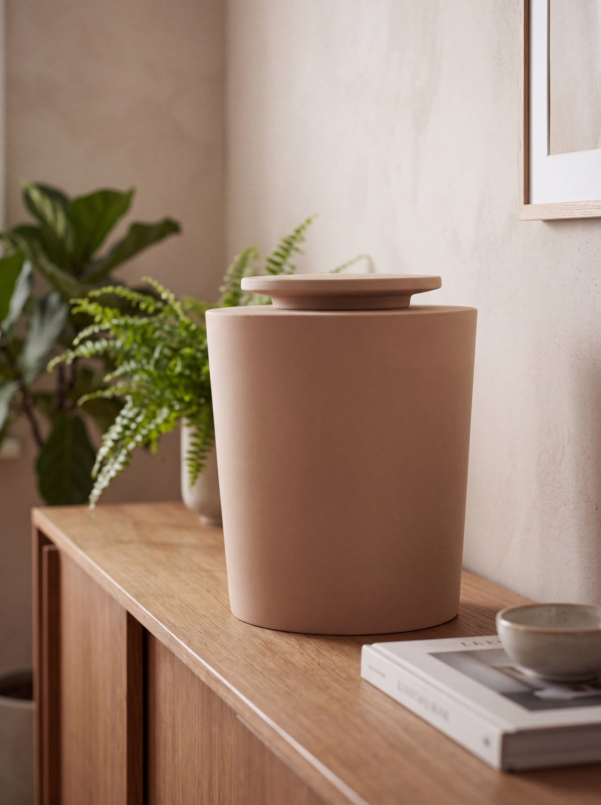Biologisch afbreekbare urn 3 L keramiek voor volwassenen