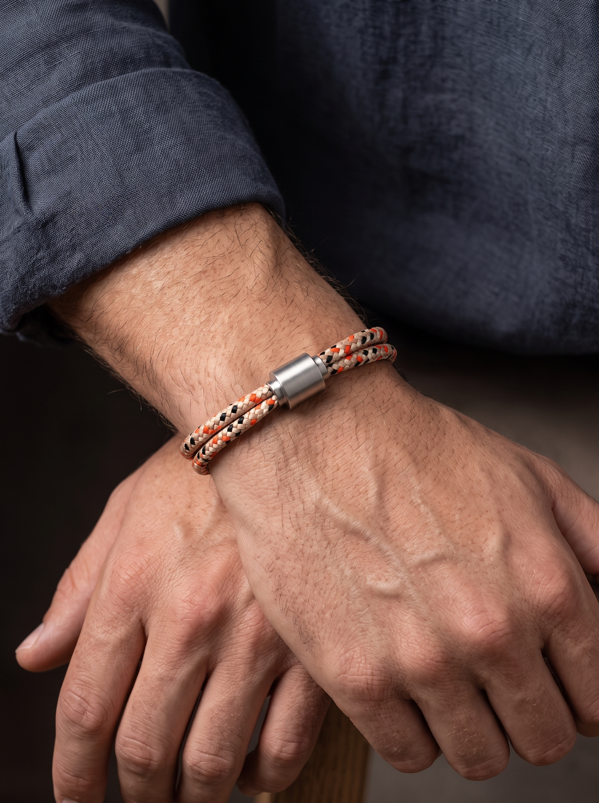 As armband heren Ever Wise, edelstaal – assieraad gedenkarmband