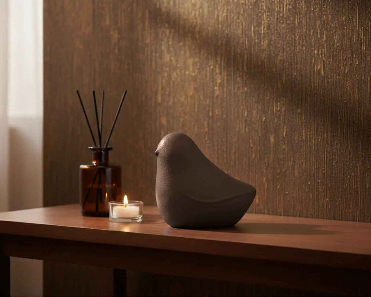 Mini urn vogel 65–350 ml, cedar, Ascend | Stilte & Vorm