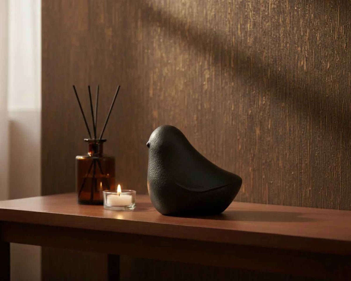 Mini urn vogel 65–350 ml, midnight, Ascend | Stilte & Vorm