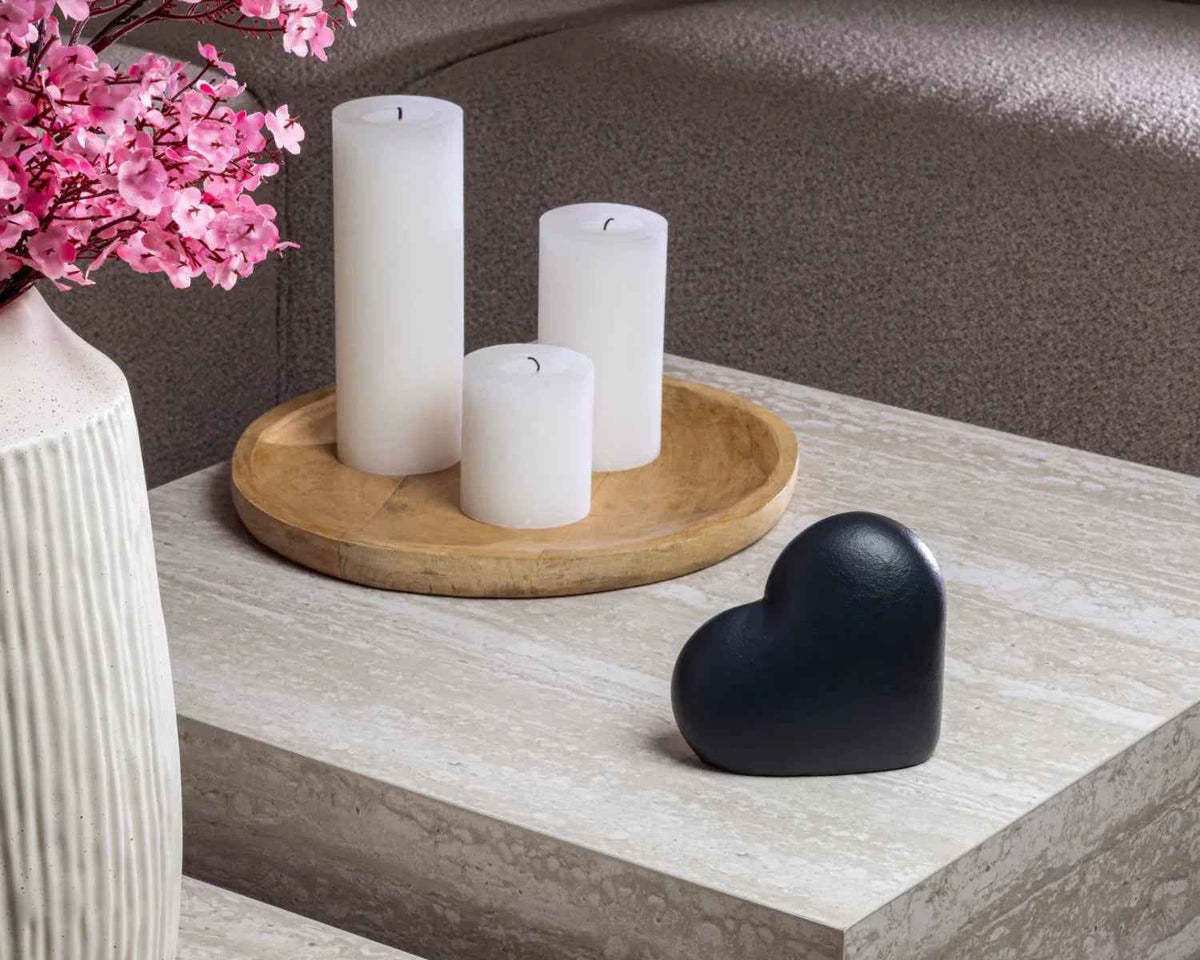 Mini urn hart 70–430 ml, midnight, Heart | Stilte & Vorm