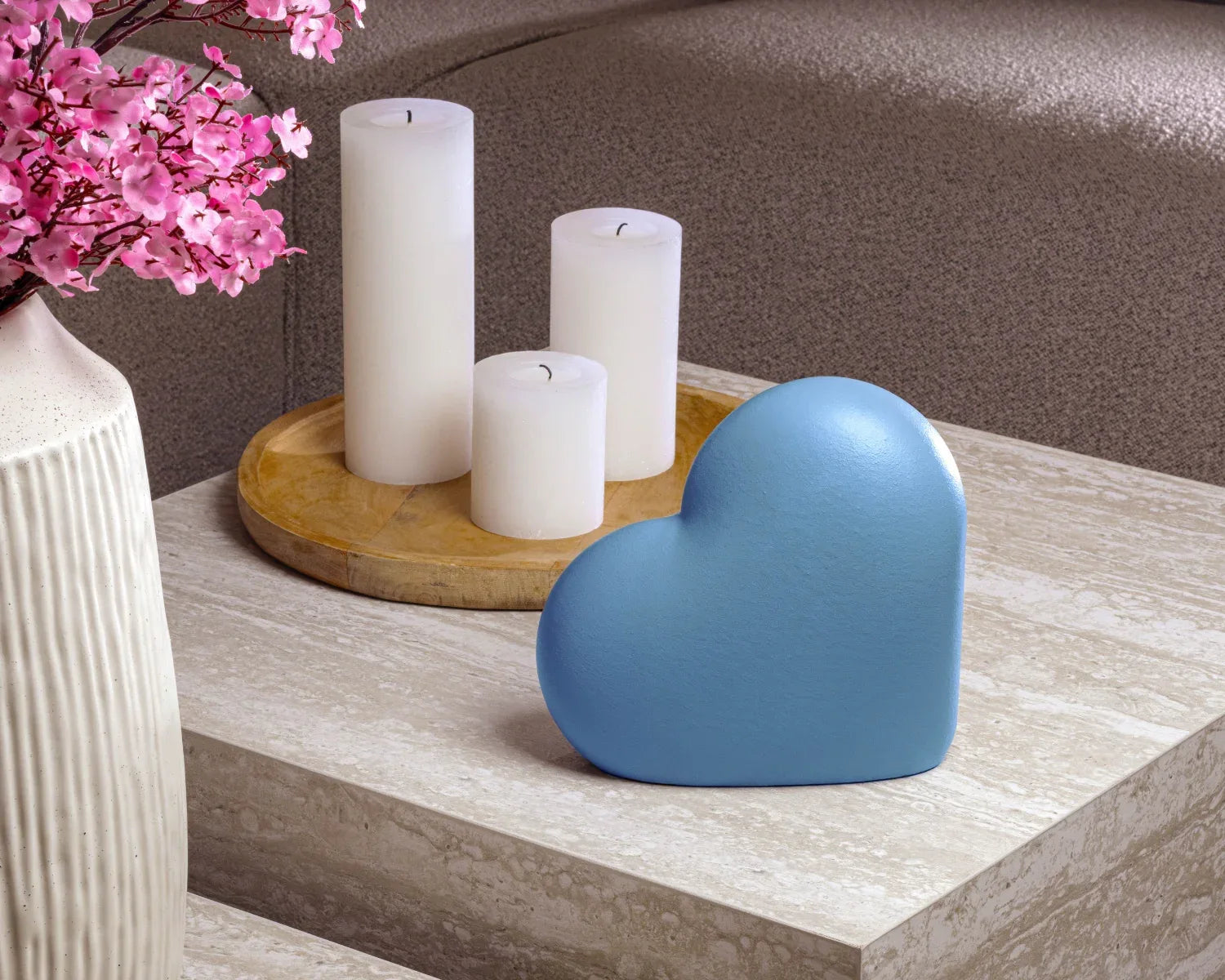 Heart mini urn ocean