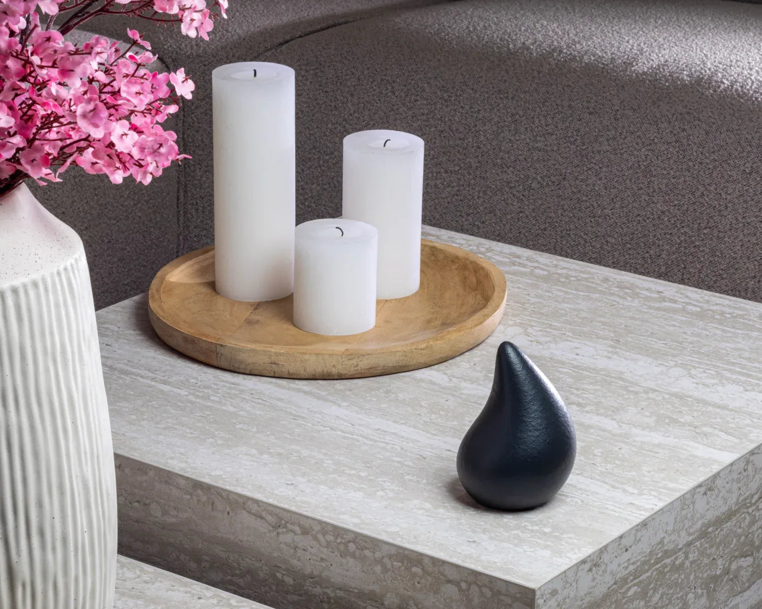 Teardrop mini urn midnight