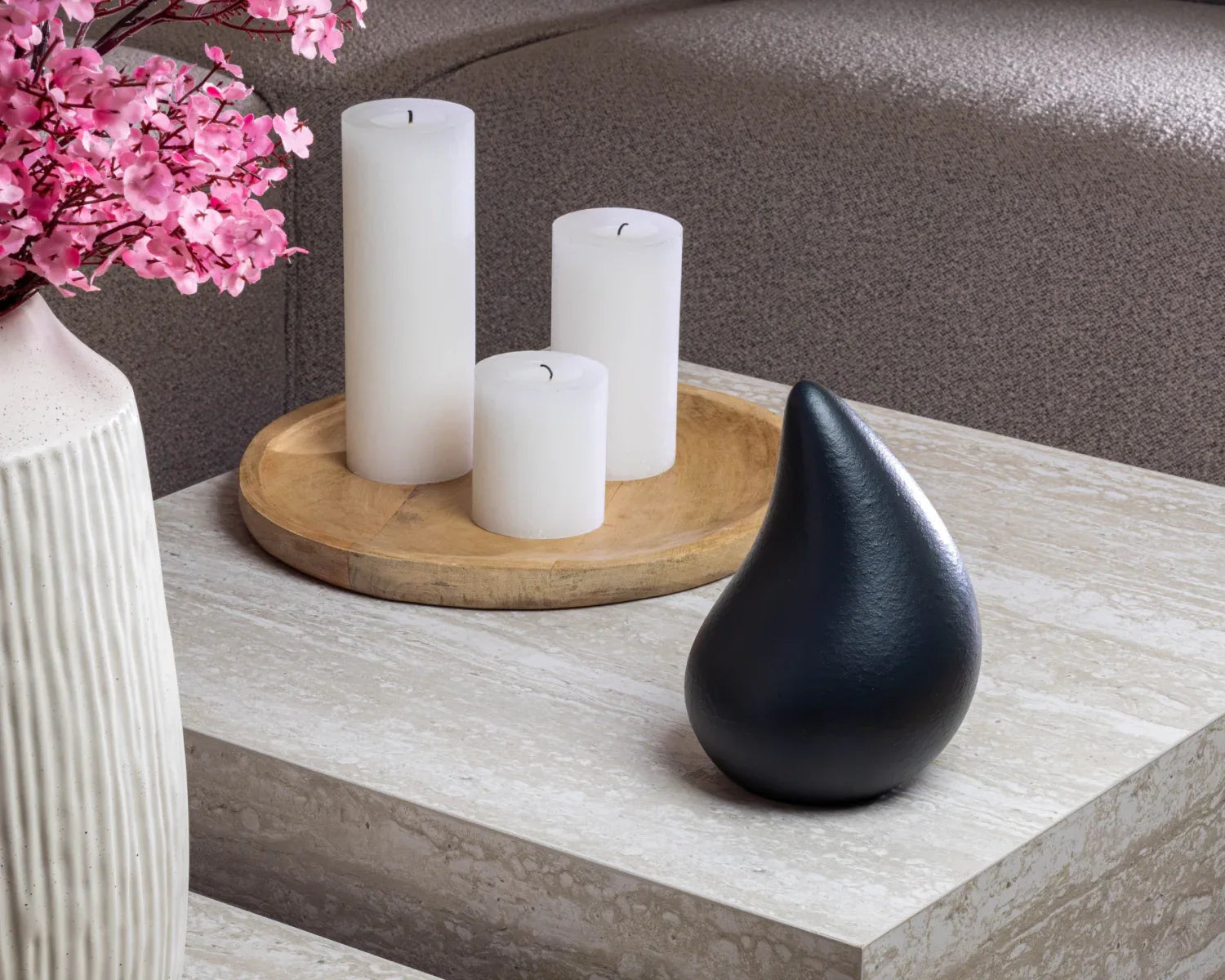Teardrop mini urn midnight