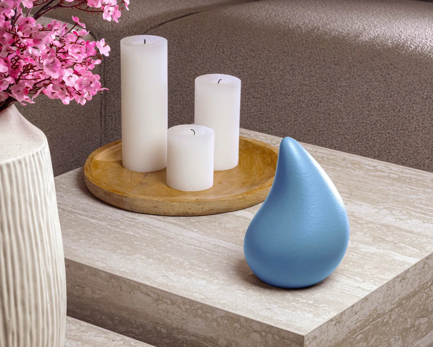 Teardrop mini urn ocean